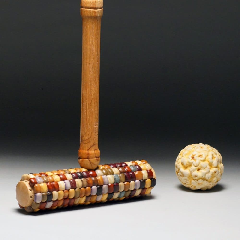 Craig Nutt, "Cornfield Croquet." (Courtesy Fuller Craft Museum)