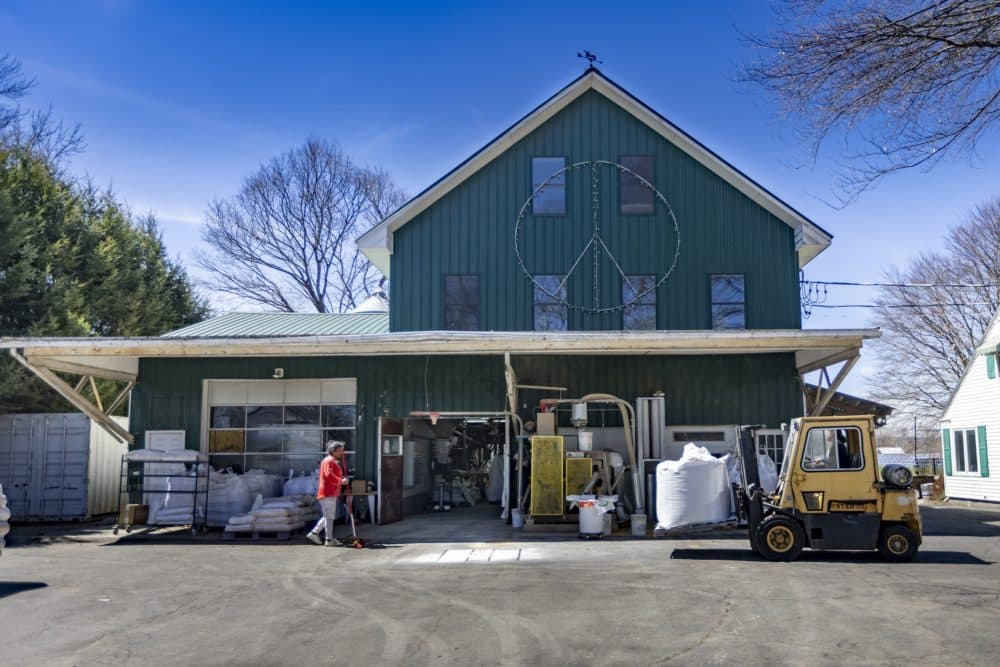 Valley Grain Milling in Hadley, Massachusetts. (Jesse Costa/WBUR)