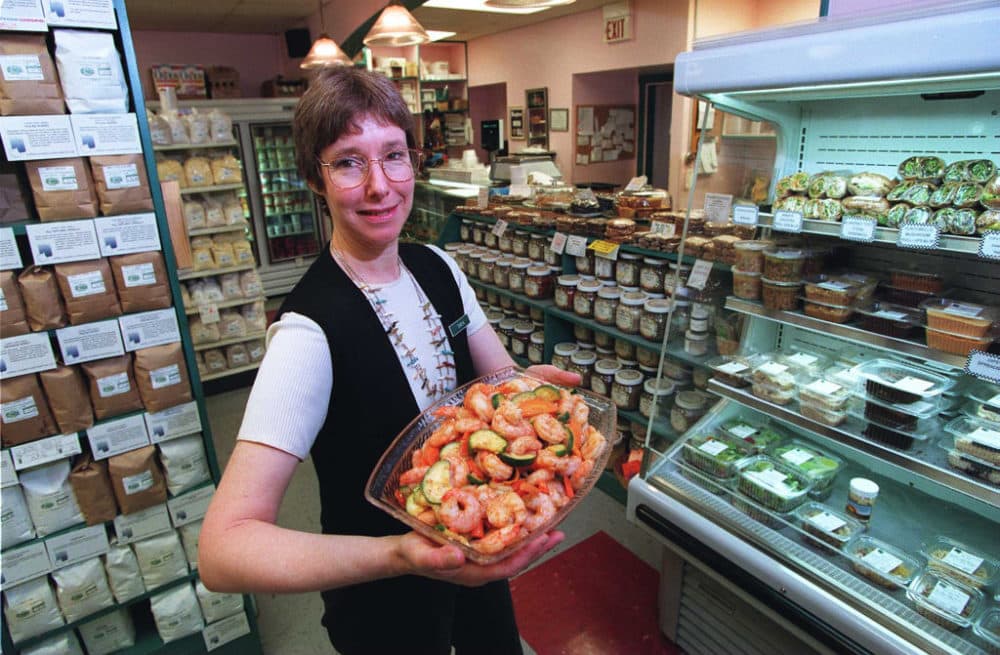 Debra Stark, owner of "Debra's Natural Gourmet, on 98 Commonwealth Ave. in West Concord, MA on Oct. 7, 1997. (Bill Polo/The Boston Globe via Getty Images)