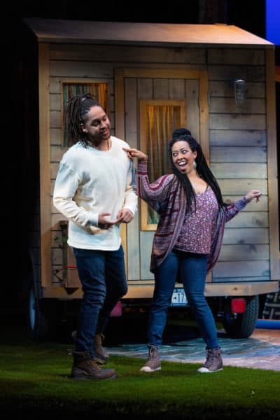 Julian Parker and Lyndsay Allyn Cox in "Our Daughters, Like Pillars" at the Huntington Theatre Company. (Courtesy T Charles Erickson)