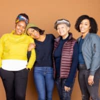 Left to right: Nikkole Salter, Arie Thompson, Lizan Mitchell and Lyndsay Allyn Cox in a press image for "Our Daughters, Like Pillars." (Courtesy The Huntington)