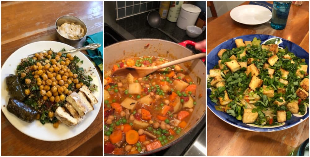 Some of the author's vegan dishes. (Courtesy of Barbara Moran)