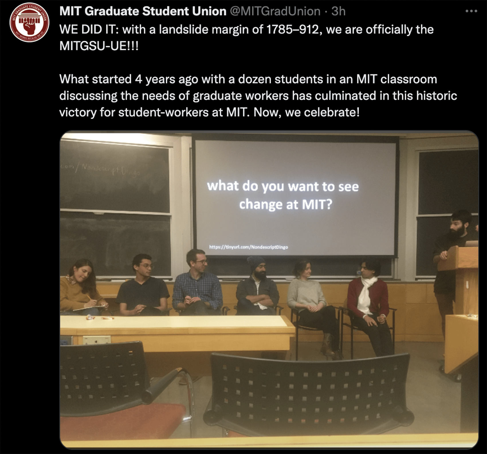 (Screenshot via MIT Graduate Student Union Twitter)