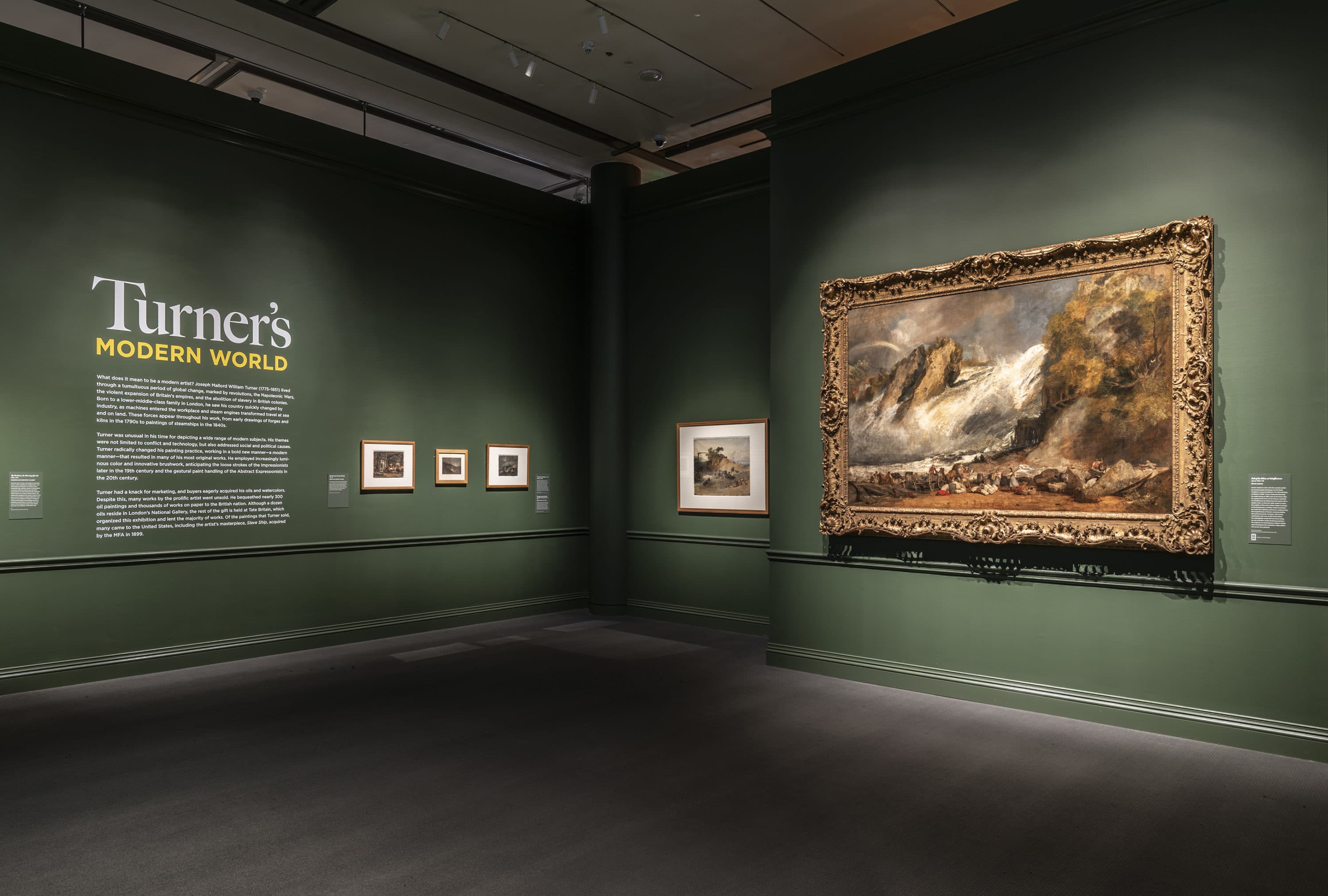 A view of "Turner’s Modern World" exhibition at the Museum of Fine Arts, Boston, running through July 10, 2022. (Courtesy Museum of Fine Arts, Boston)