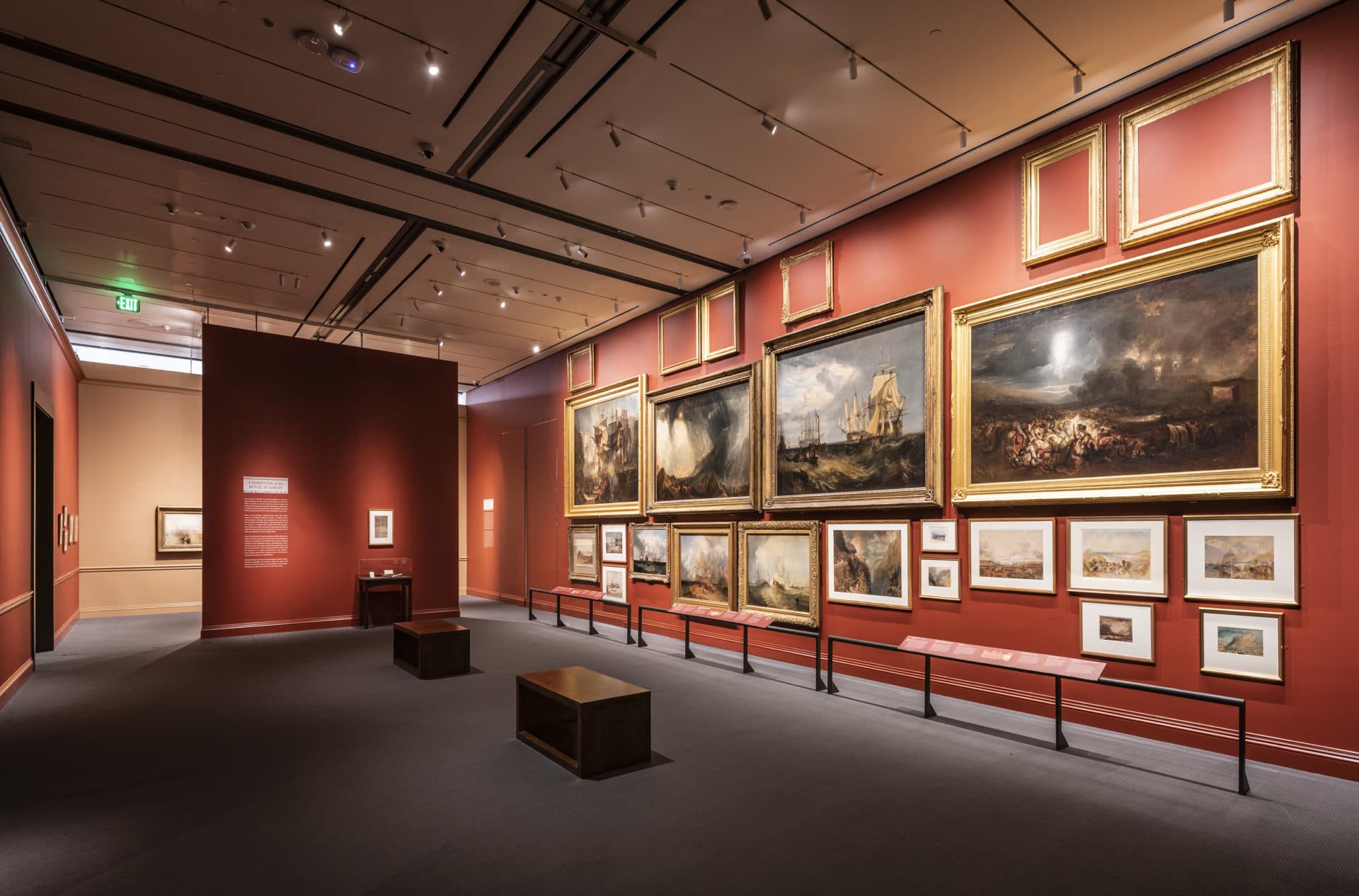 An installation view of "Turner’s Modern World" at the Museum of Fine Arts, Boston. (Courtesy Museum of Fine Arts, Boston)
