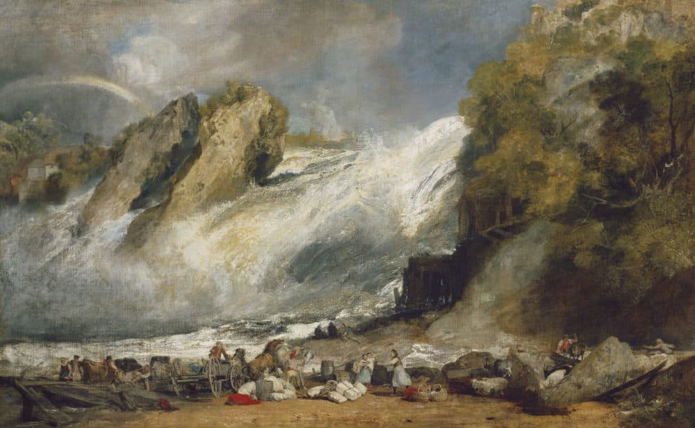 Joseph Mallord William Turner, "Fall of the Rhine at Schaffhausen," about 1805–1806. (Courtesy Museum of Fine Arts, Boston)