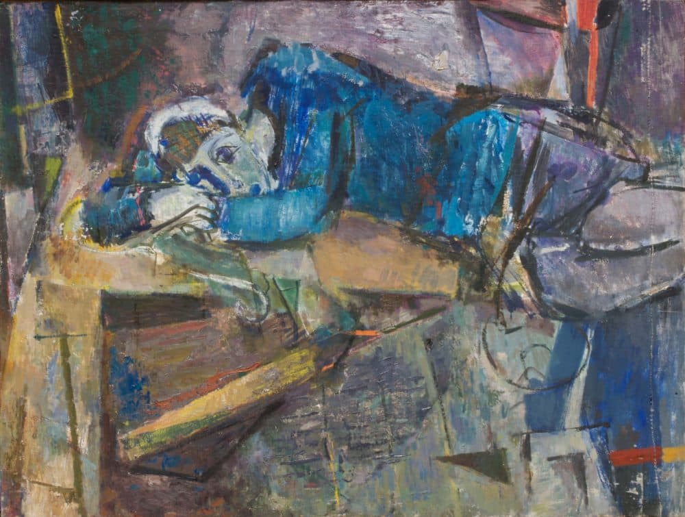 Felix Lembersky, "lying woman" 1964, oil on canvas.  (Courtesy)