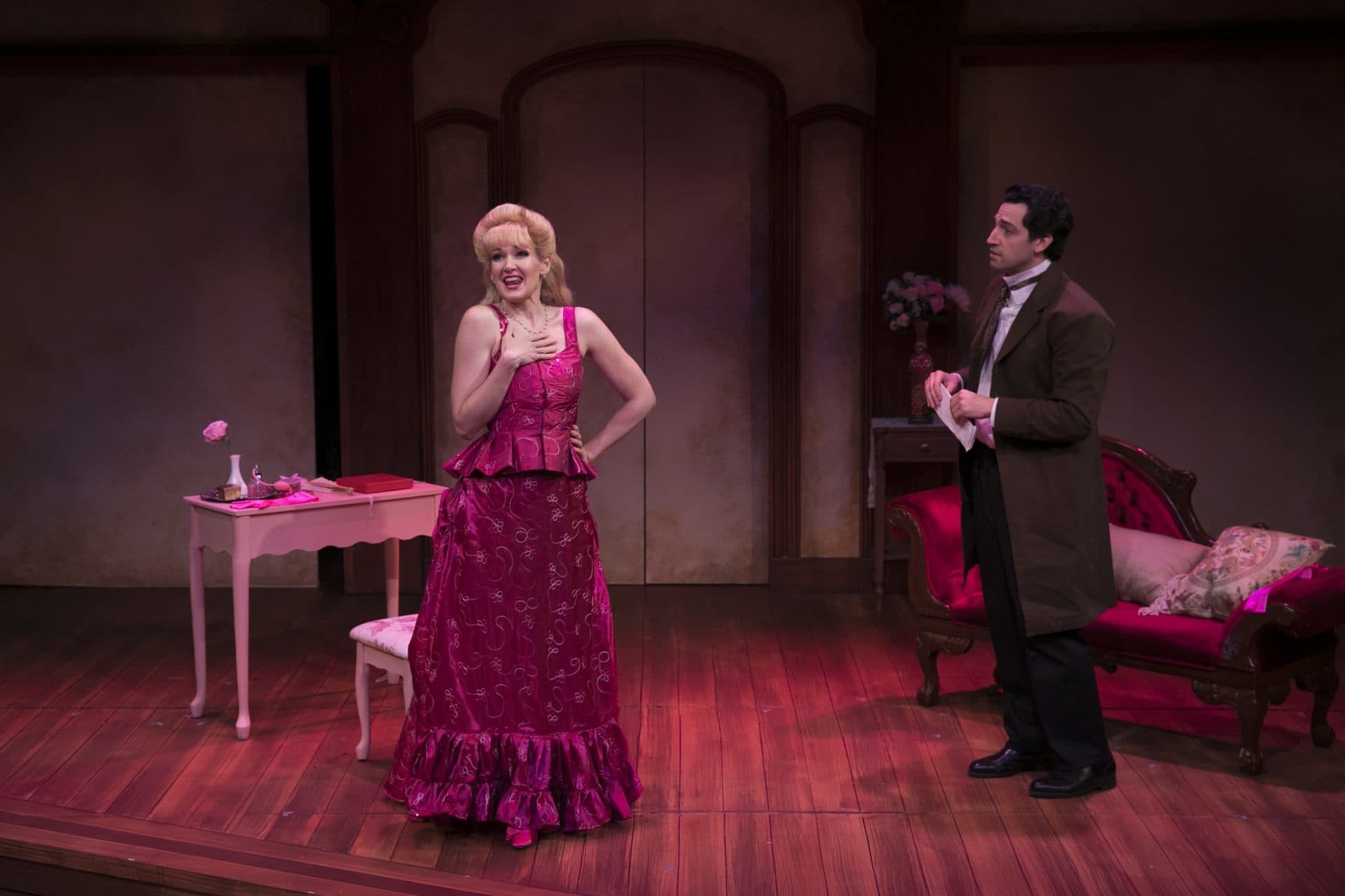 Aimee Doherty and Jared Troilo in "A Gentleman's Guide to Love and Murder." (Courtesy Mark S. Howard)