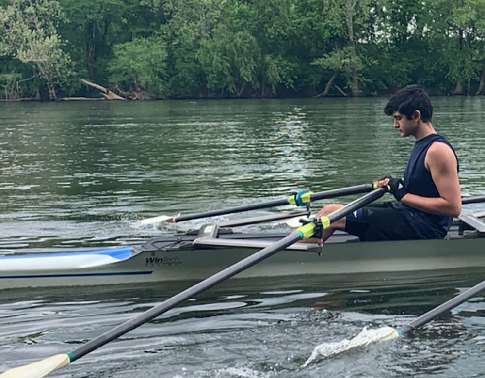 Vinoj Fullen started rowing in the early days of the pandemic. (Courtesy)