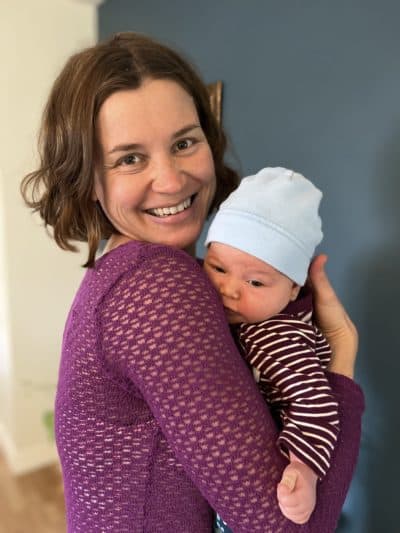 The author and her two-month old daughter in March 2022. (Photo by David Neff courtesy of Anita Hannig)