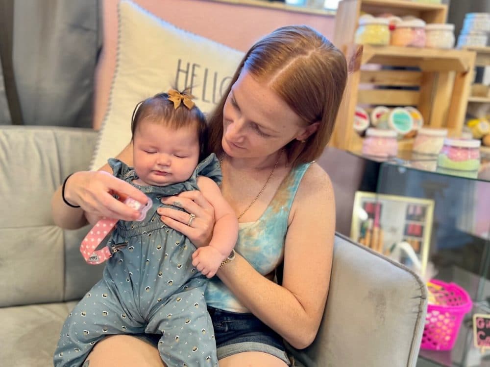 Jordan Levine of Tampa and her 4 month old, Emberly. (Stephanie Colombini)