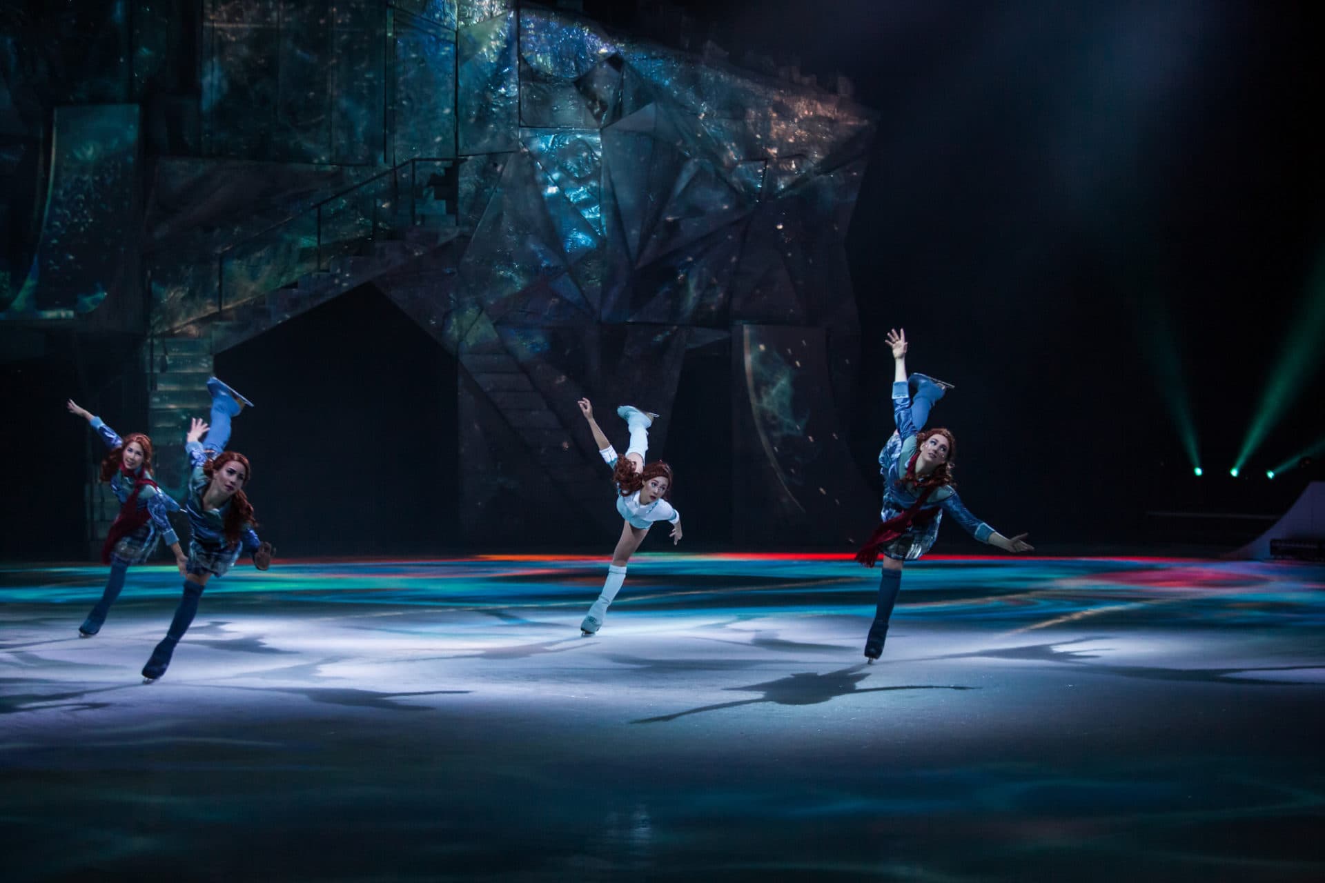 Cirque du Soleil artists during a production of 