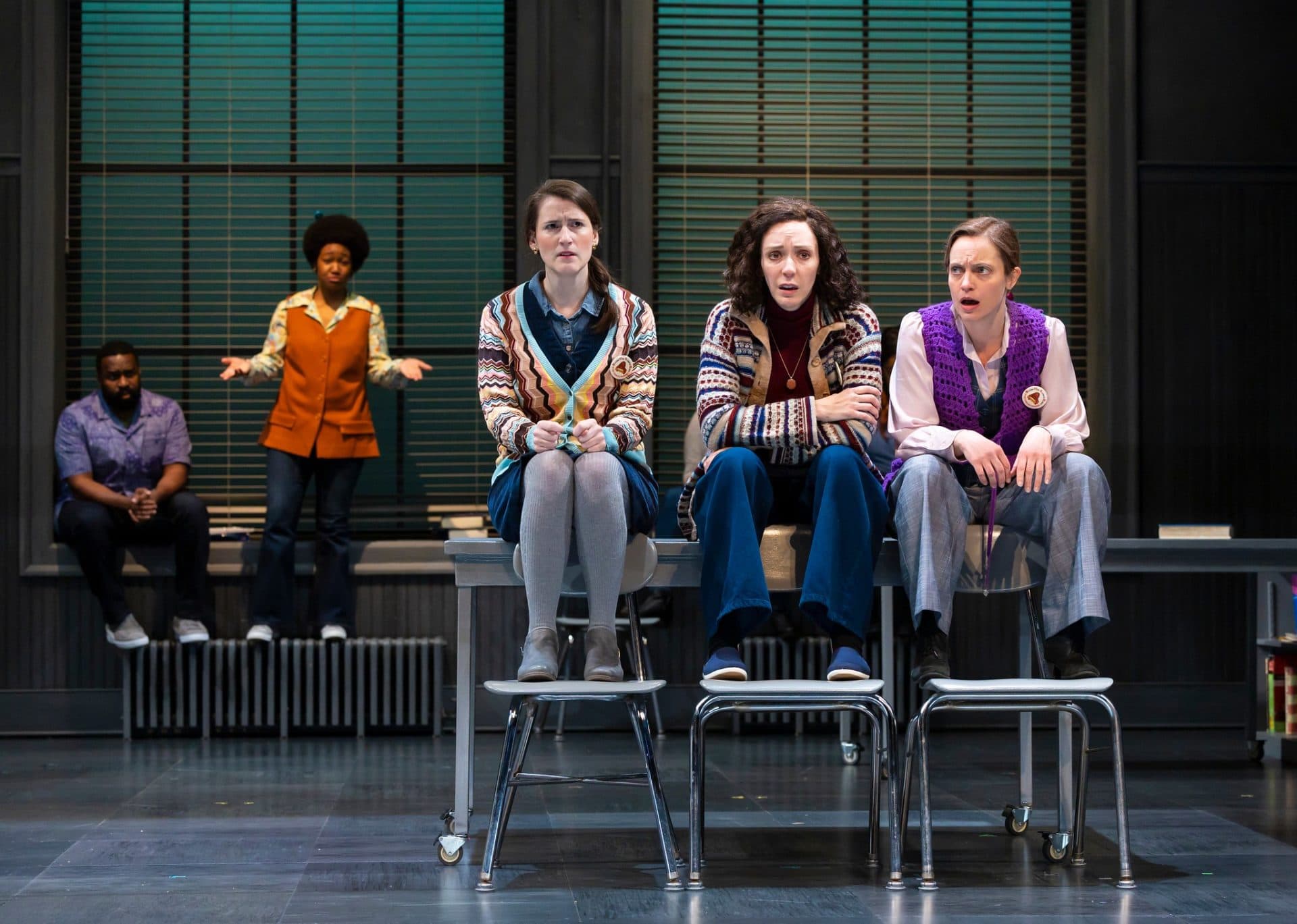 Omar Robinson , Elle Borders, Amanda Collins, Marianna Basham in " and Stacy Fischer in "Common Ground Revisited." (Courtesy T Charles Erickson)