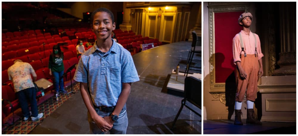 12-year-old Jonathan Harris of Brockton portrays young Malcolm. (Jesse Costa/WBUR / Courtesy Ball Square Films/Kathy Wittman)