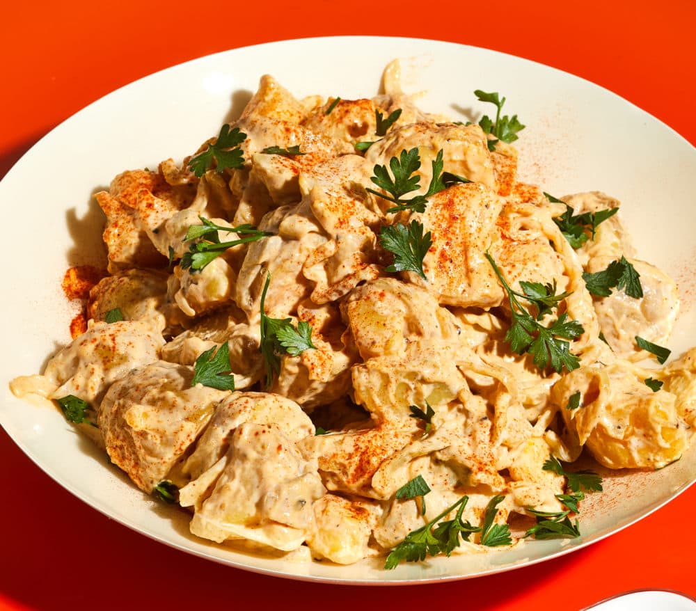 A potato salad bowl from "Watermelon and Red Birds." (Courtesy)
