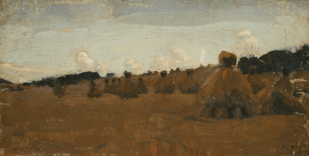 K. Kostandi, Haystacks. (Courtesy)